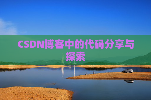 CSDN博客中的代码分享与探索